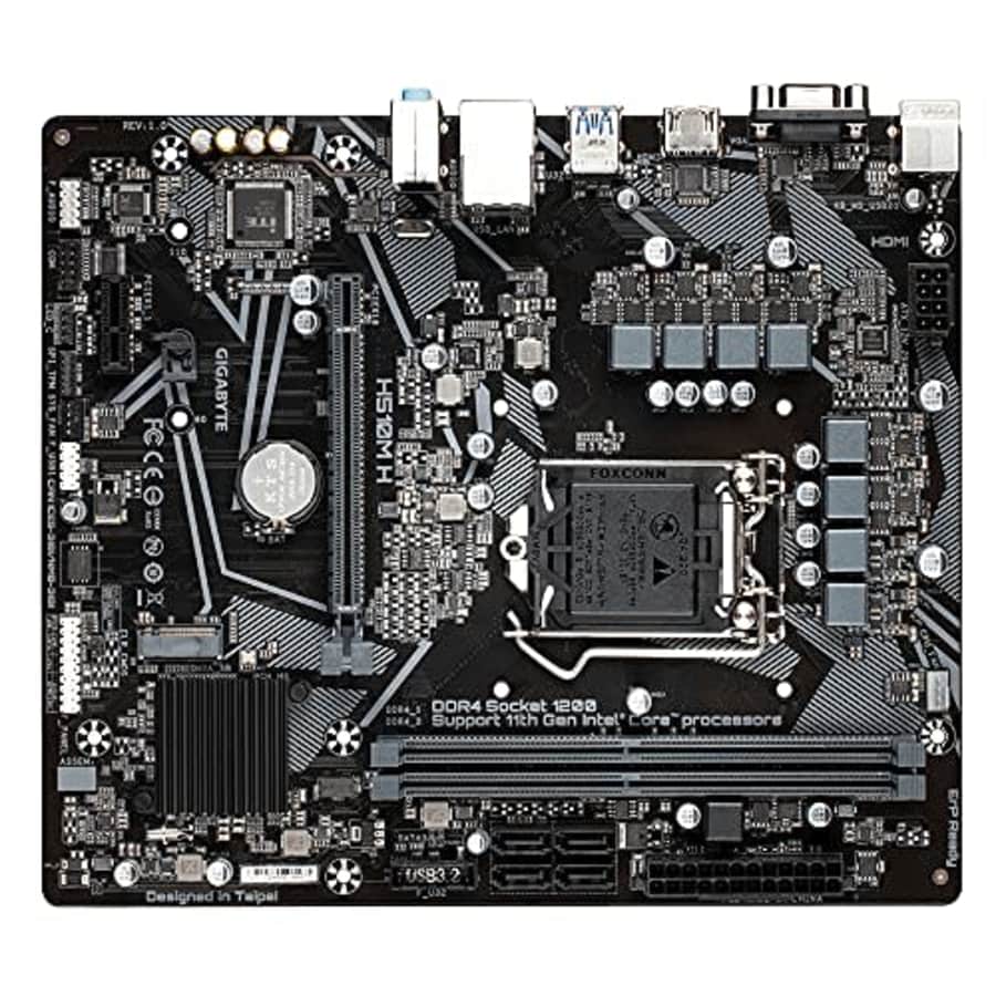 GIGABYTE H510M H Intel H510 Express LGA 1200 Micro ATX DDR4-SDRAM Motherboard for $130