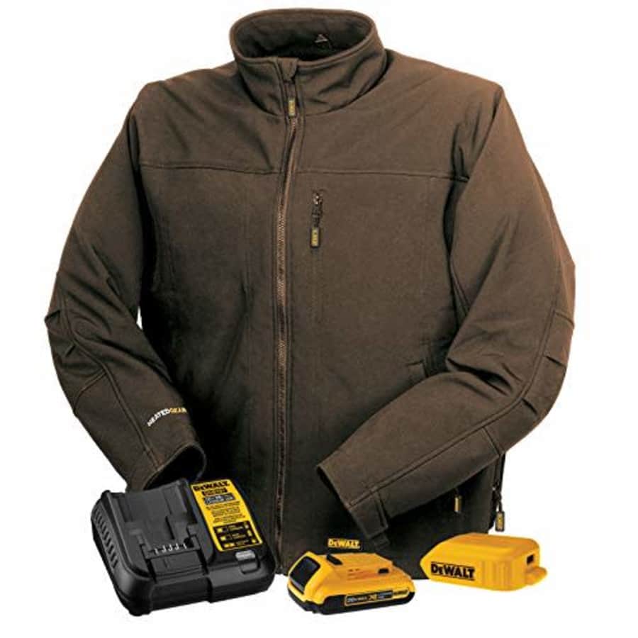 DEWALT DCHJ060A Heated Soft Shell Jacket Kit with 2.0Ah Battery and Charger for $300