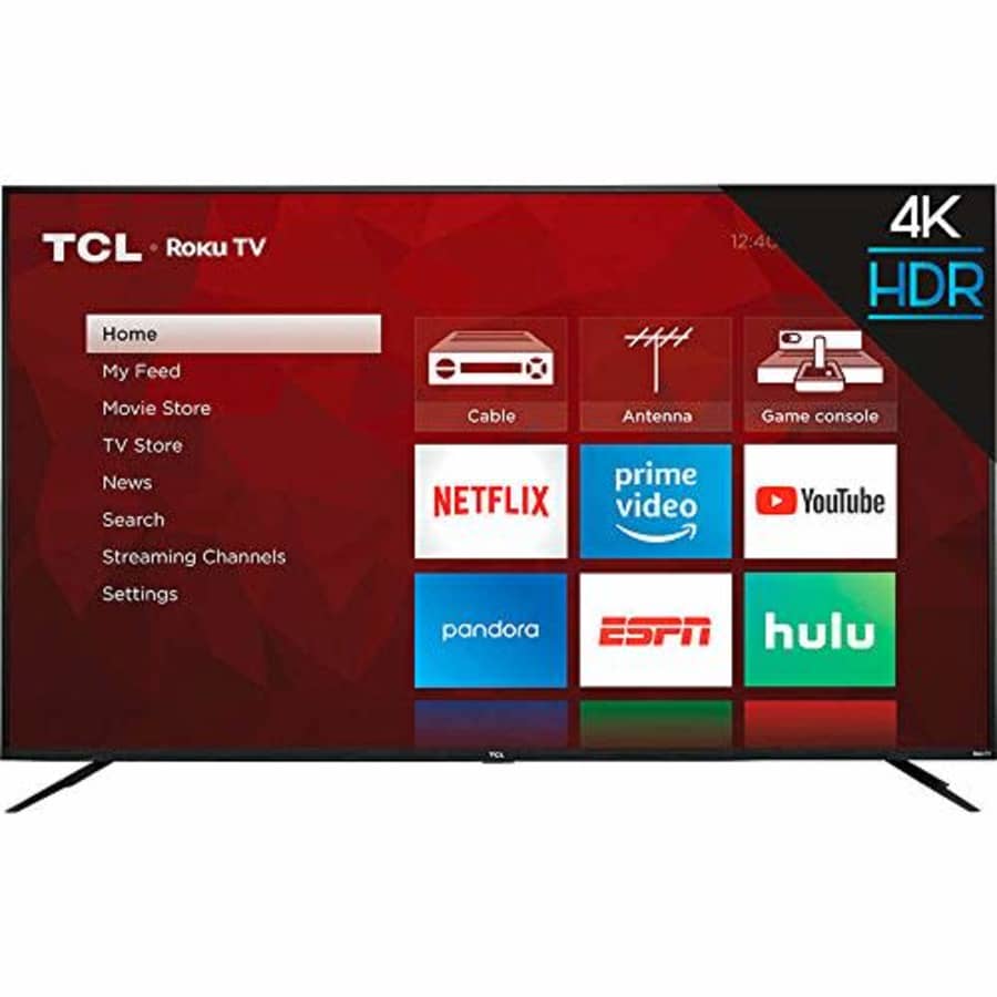 TCL 75" Class 4-Series 4K UHD HDR Smart Roku TV 75S435 for $750