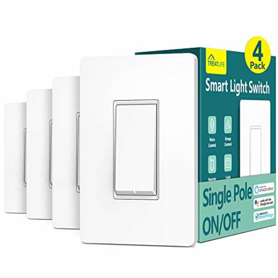 Smart Light Switch Treatlife Single Pole Smart Switch Works with Alexa, Google Home and for $43 Smart Light Switch Treatlife Single Pole Smart Switch Works with Alexa, Google Home and for $43