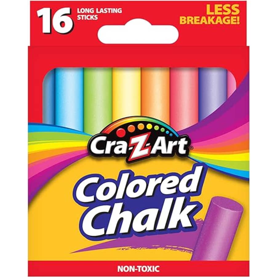 Cra-Z-Art Colored Chalk 16-Count for $1