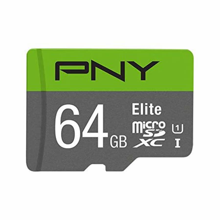 PNY 64GB Elite Class 10 U1 MicroSDXC Flash Memory Card, Up to 100MB/S Read Speed, P-SDUX64U185GW-GE for $9