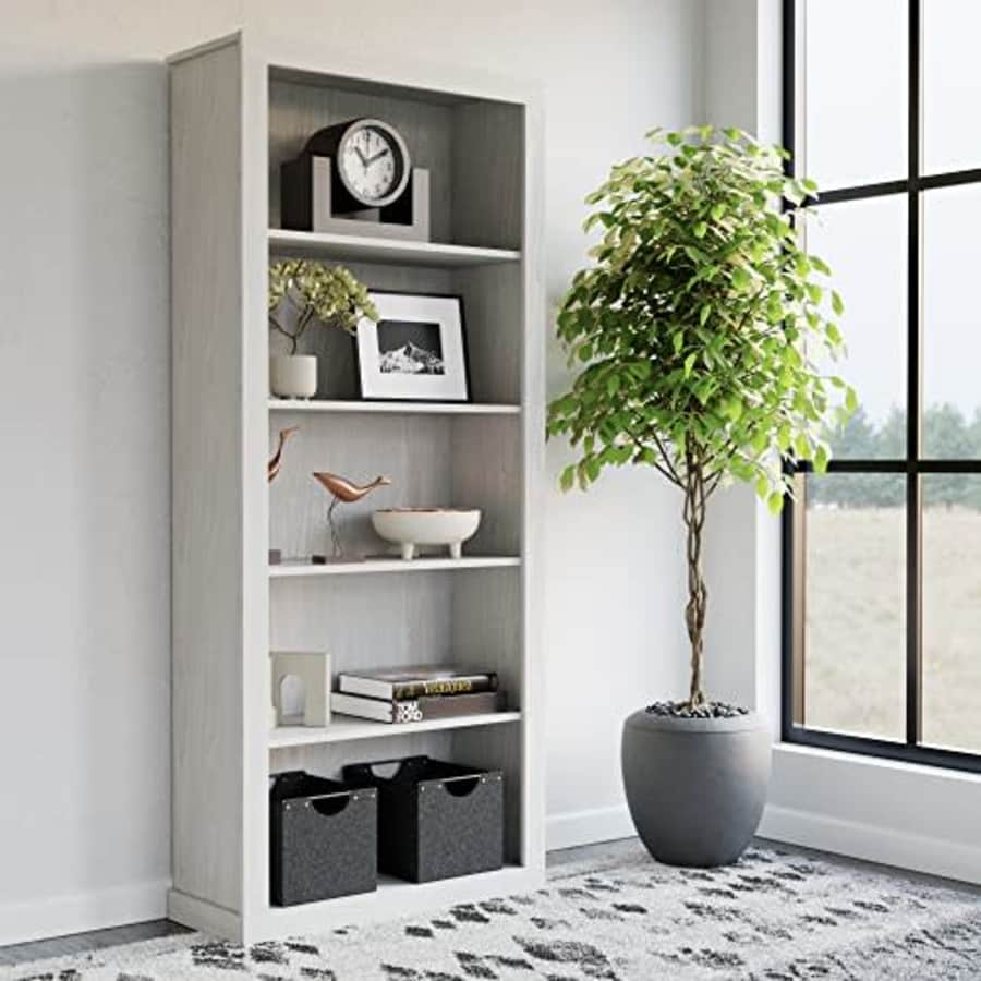 EdenbrookSumac Laminate Bookcase, 5-Shelf Organizer for Bedroom Furniture or Office Furniture, for $216 EdenbrookSumac Laminate Bookcase, 5-Shelf Organizer for Bedroom Furniture or Office Furniture, for $216