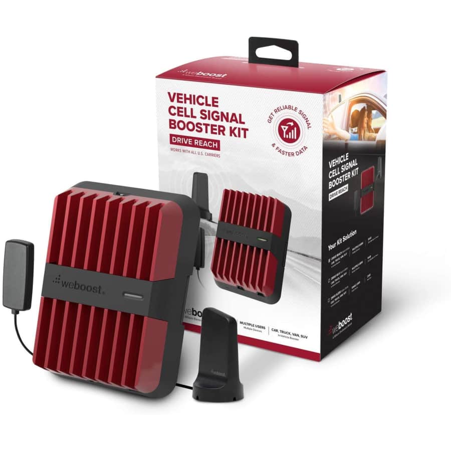weBoost Drive Reach 5G Vehicle Cell Phone Signal Booster for $500 weBoost Drive Reach 5G Vehicle Cell Phone Signal Booster for $500