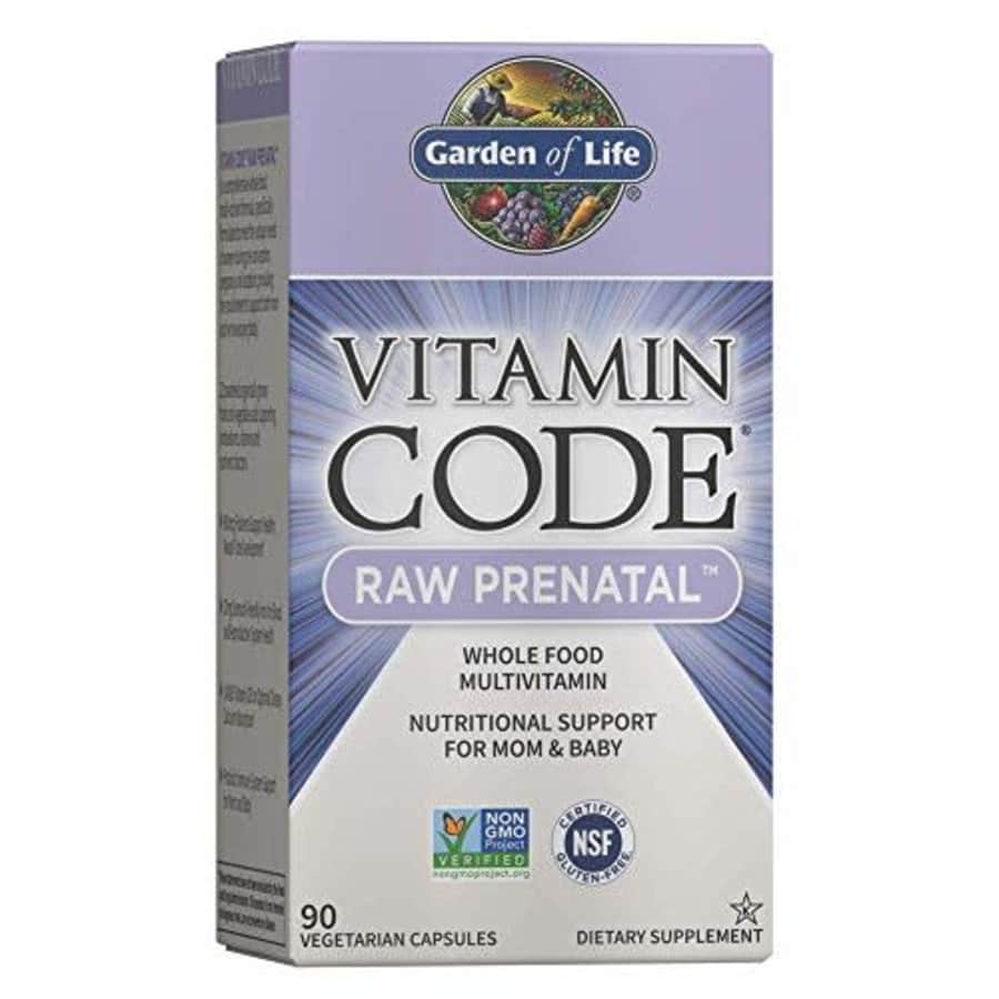 Garden of Life Vitamin Code Raw Prenatal Multivitamin, Whole Food Prenatal Vitamins with Iron, for $50