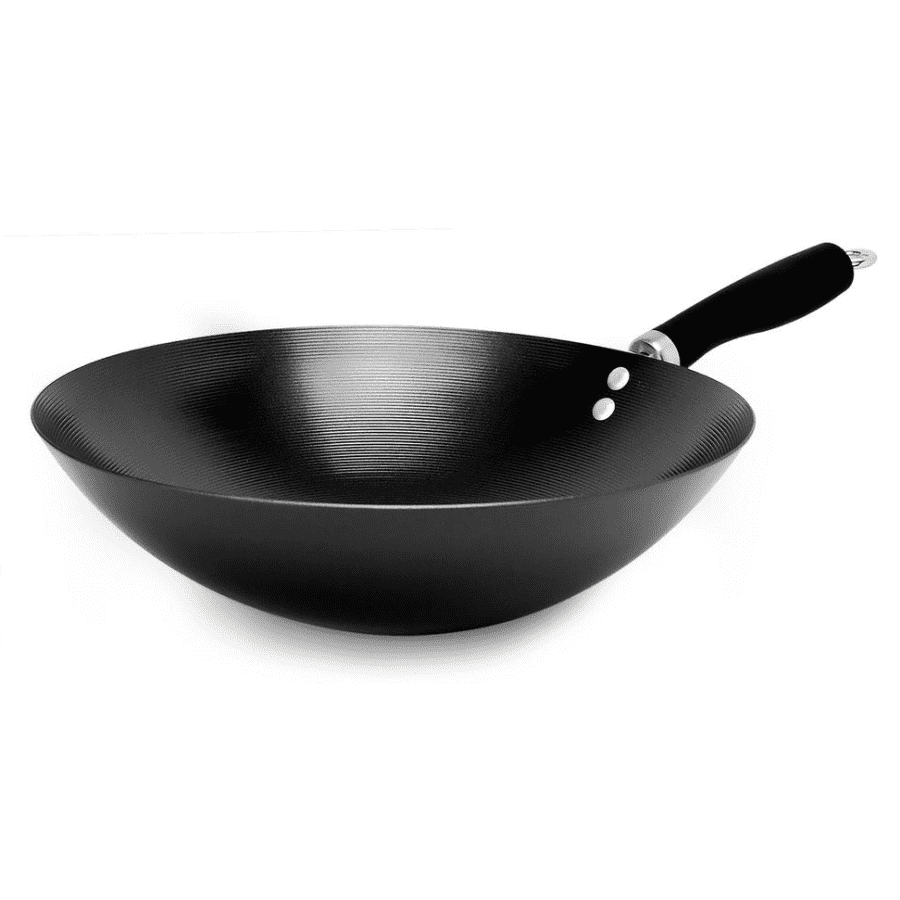 Ecolution Hong Kong Chopstick House 12" Nonstick Carbon Steel Wok for $26