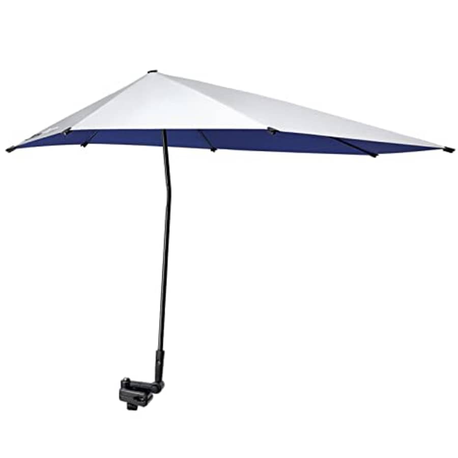 G4Free UPF 50+ Adjustable Beach Umbrella XL with Universal Clamp for Chair, Golf Bags, Stroller, for $38