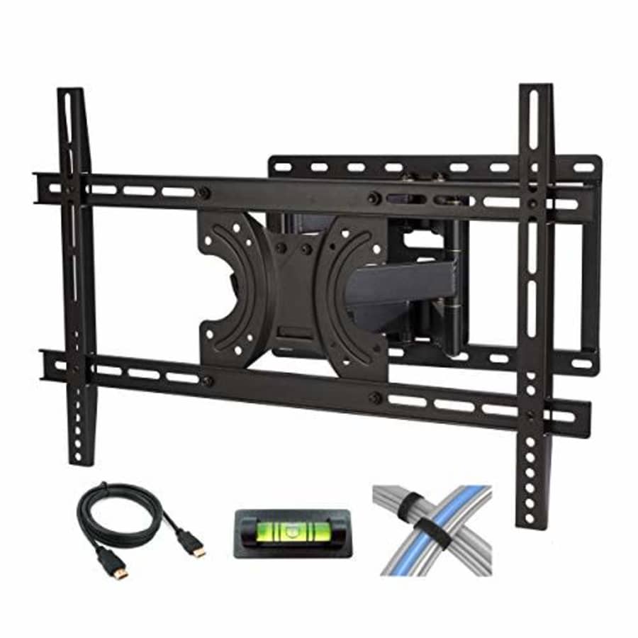 Atlantic Full Motion TV Wall Mount - Dual Articulating Arm, Full Motion Design with 5 Degree up and for $68