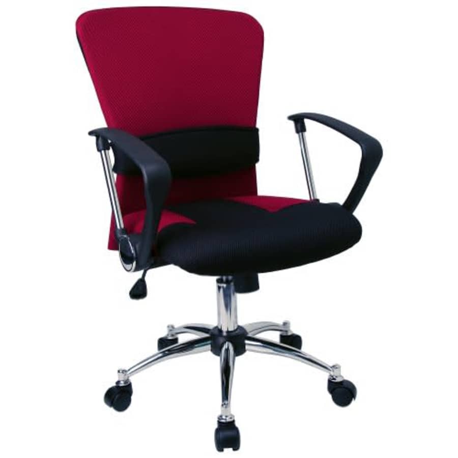 Flash Furniture Mid-Back Red Mesh Swivel Task Office Chair with Adjustable Lumbar Support and Arms for $118 Flash Furniture Mid-Back Red Mesh Swivel Task Office Chair with Adjustable Lumbar Support and Arms for $118