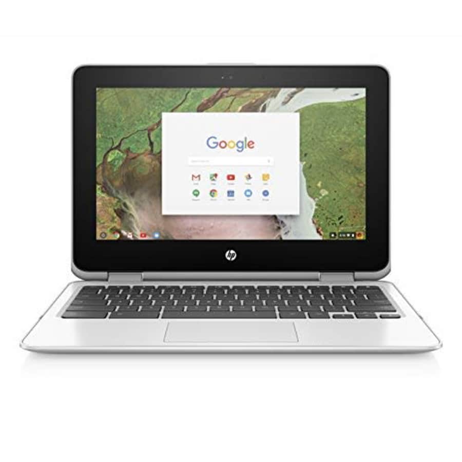 HP 11-ae051wm 11.6 X360 Touchscreen Chromebook - Intel Celeron N3350 1.1GHz 4GB RAM 64GB eMMC Snow for $399