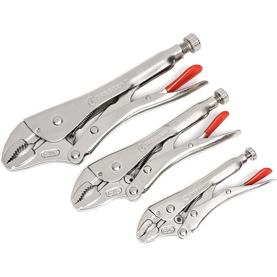 Crescent 3-Piece Curved Jaw Locking Pliers for $31