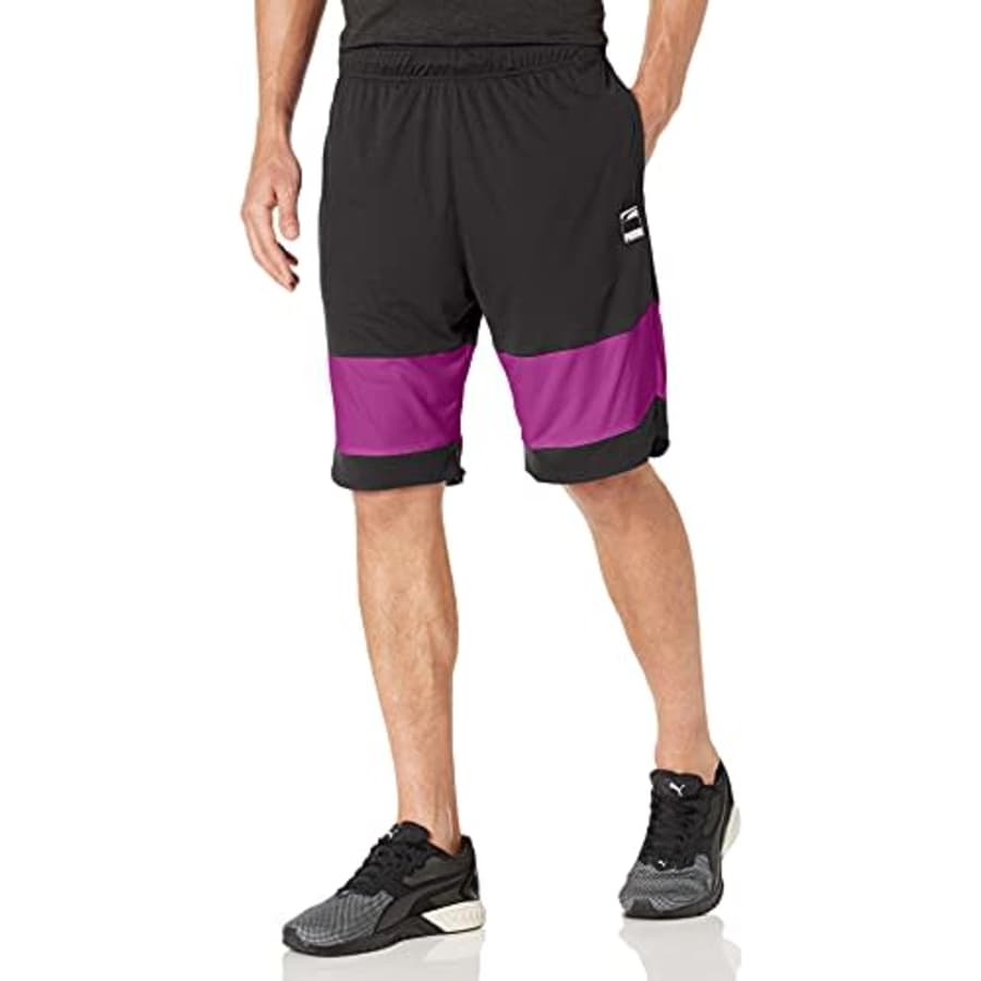 PUMA Men's Ultimate Shorts, Black/Byzantium, XXL for $19 PUMA Men's Ultimate Shorts, Black/Byzantium, XXL for $19