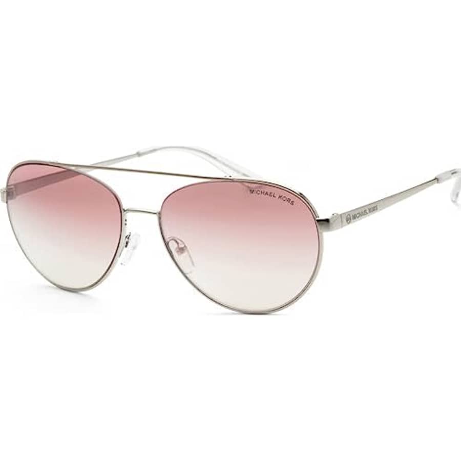 Michael Kors MK1071-11539L Sunglasses AVENTURA SILVER w/RED SILVER MIRROR 59mm for $37