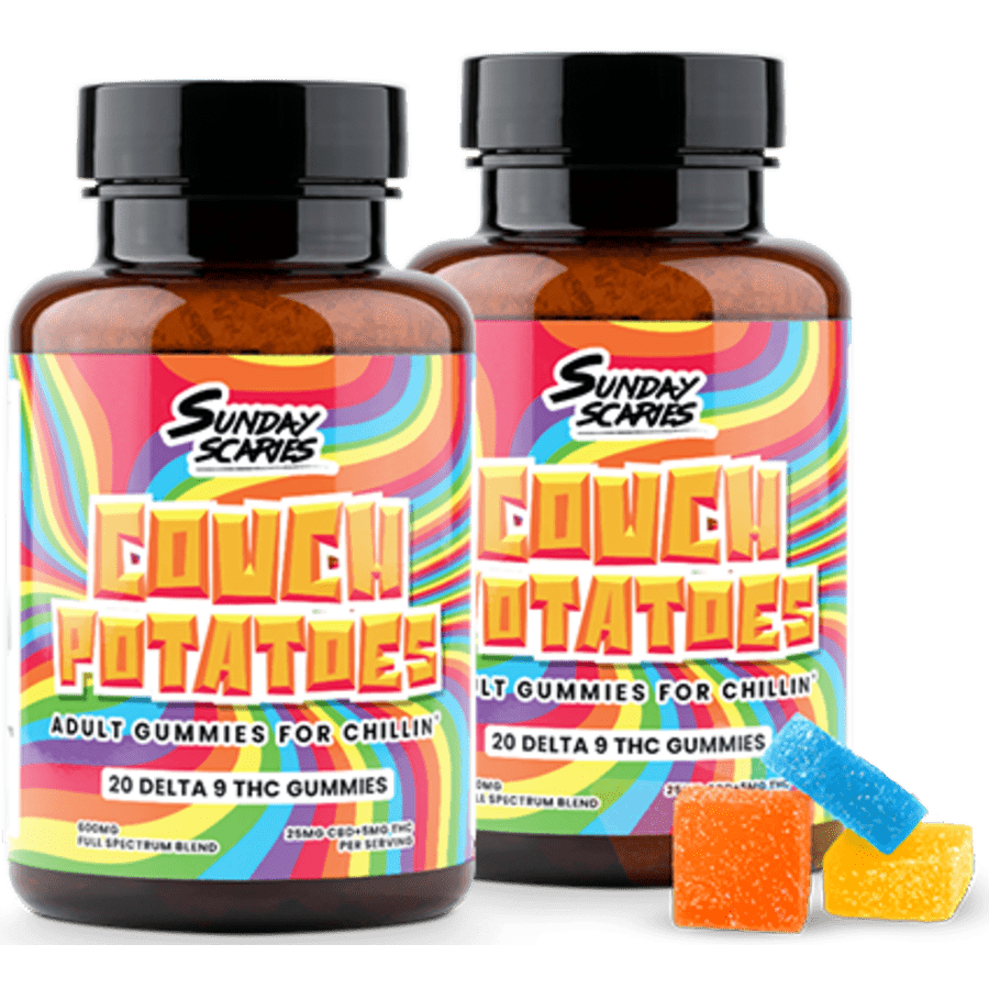 Sunday Scaries 5mg Delta-9 THC Gummies 20-Count Bottle 2-Pack for $30