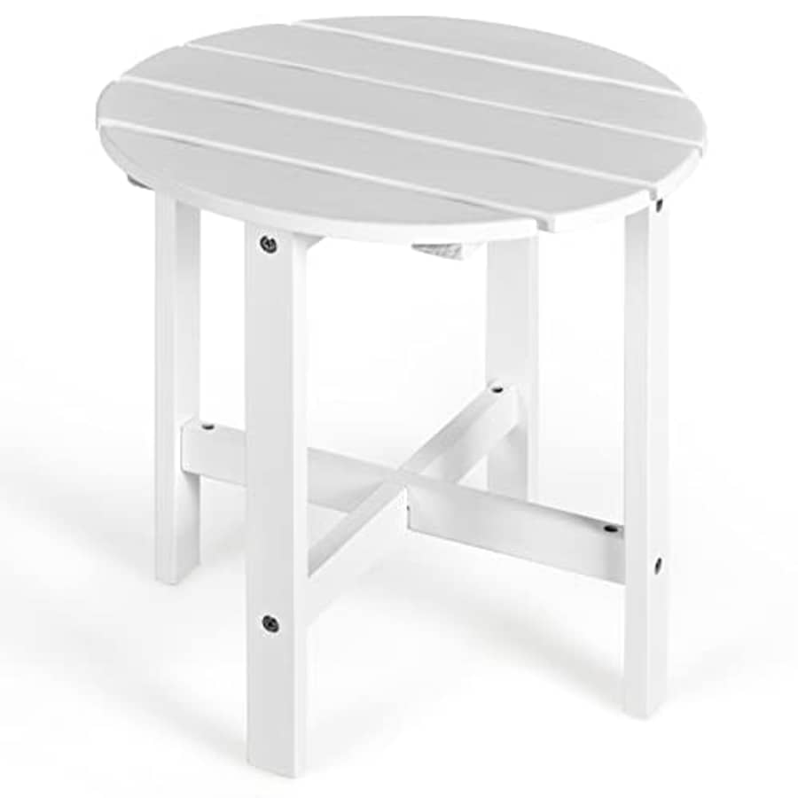 Giantex Patio Side Table 18 Outdoor Bistro Table with Stable Cruciform Structure, Round Small for $46 Giantex Patio Side Table 18 Outdoor Bistro Table with Stable Cruciform Structure, Round Small for $46