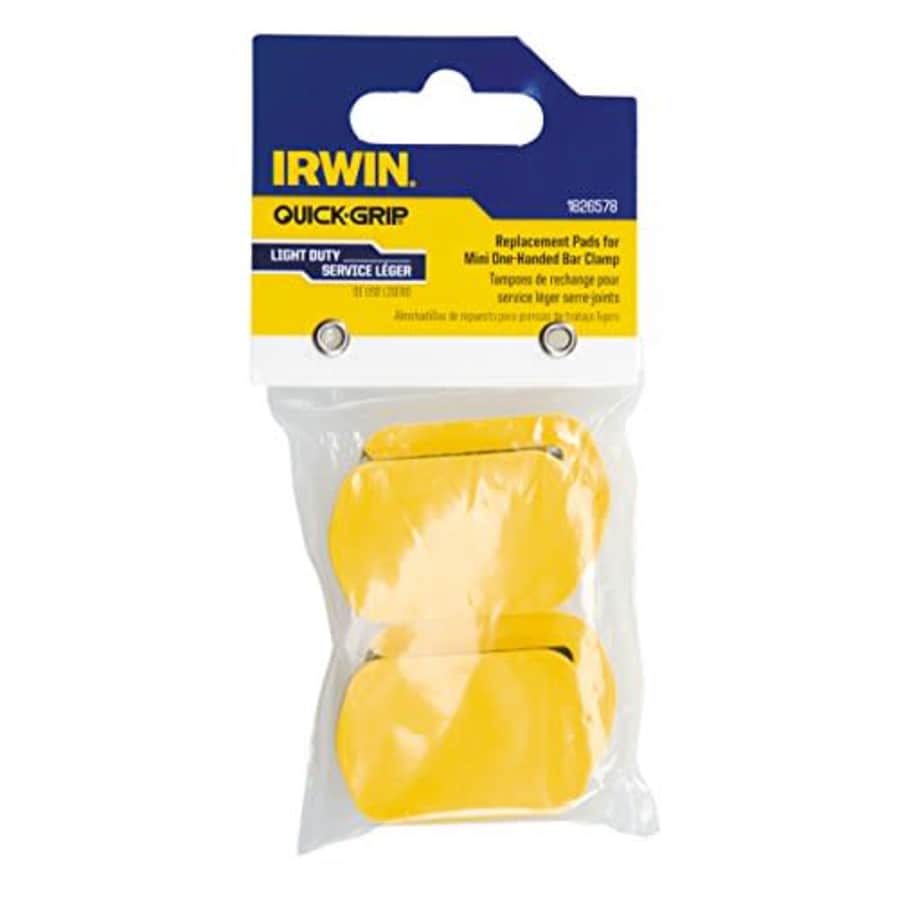 IRWIN Tools QUICK-GRIP Replacement Pads for One-Handed Mini Clamps, 4-Pack (1826578) for $10 IRWIN Tools QUICK-GRIP Replacement Pads for One-Handed Mini Clamps, 4-Pack (1826578) for $10