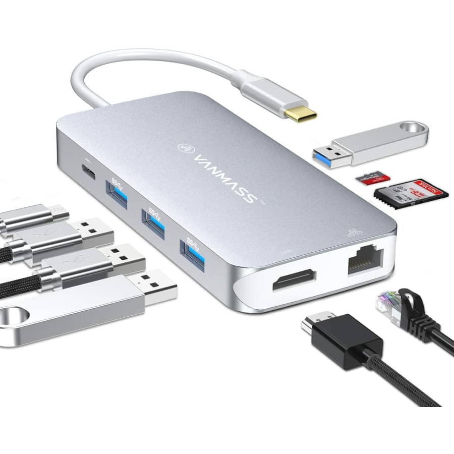 Vanmass 9-in-1 USB-C Hub Adapter for $21 Vanmass 9-in-1 USB-C Hub Adapter for $21