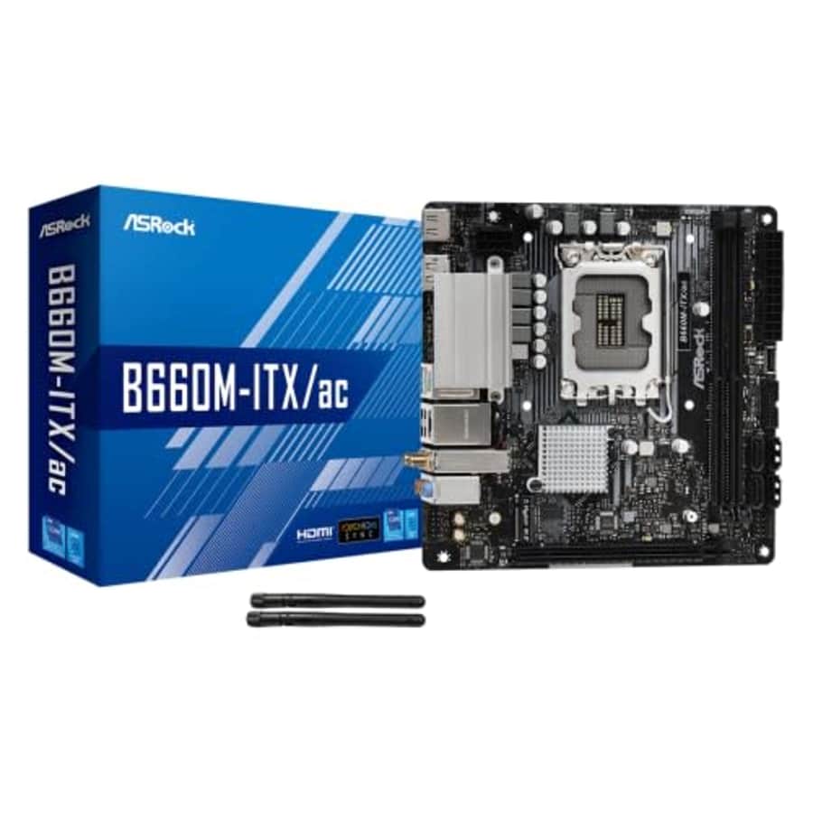 ASRock ASRock B660M-ITX/ac Compatible with Intel B660 Series CPU (LGA1700) B660 Mini ATX for $152