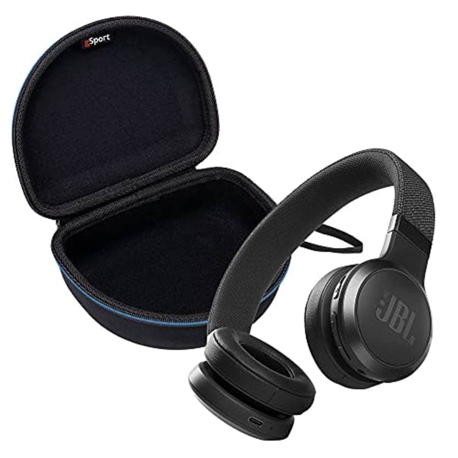 JBL Live 460NC Wireless On-Ear Noise Cancelling Headphone Bundle with gSport Case (Black) for $99