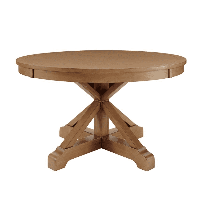 Home Decorators Collection Aberwood Round Solid Wood Dining Table for $240