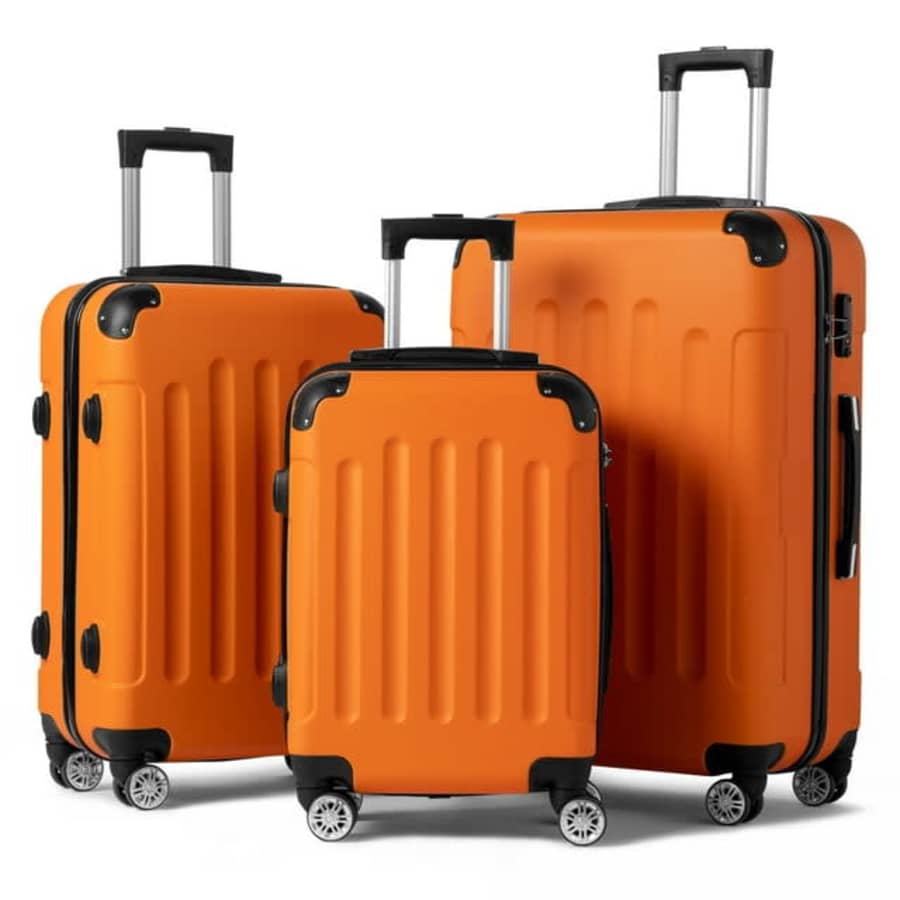 Zimtown Hardside Spinner 3-Piece Luggage Set w/ TSA Lock for $90