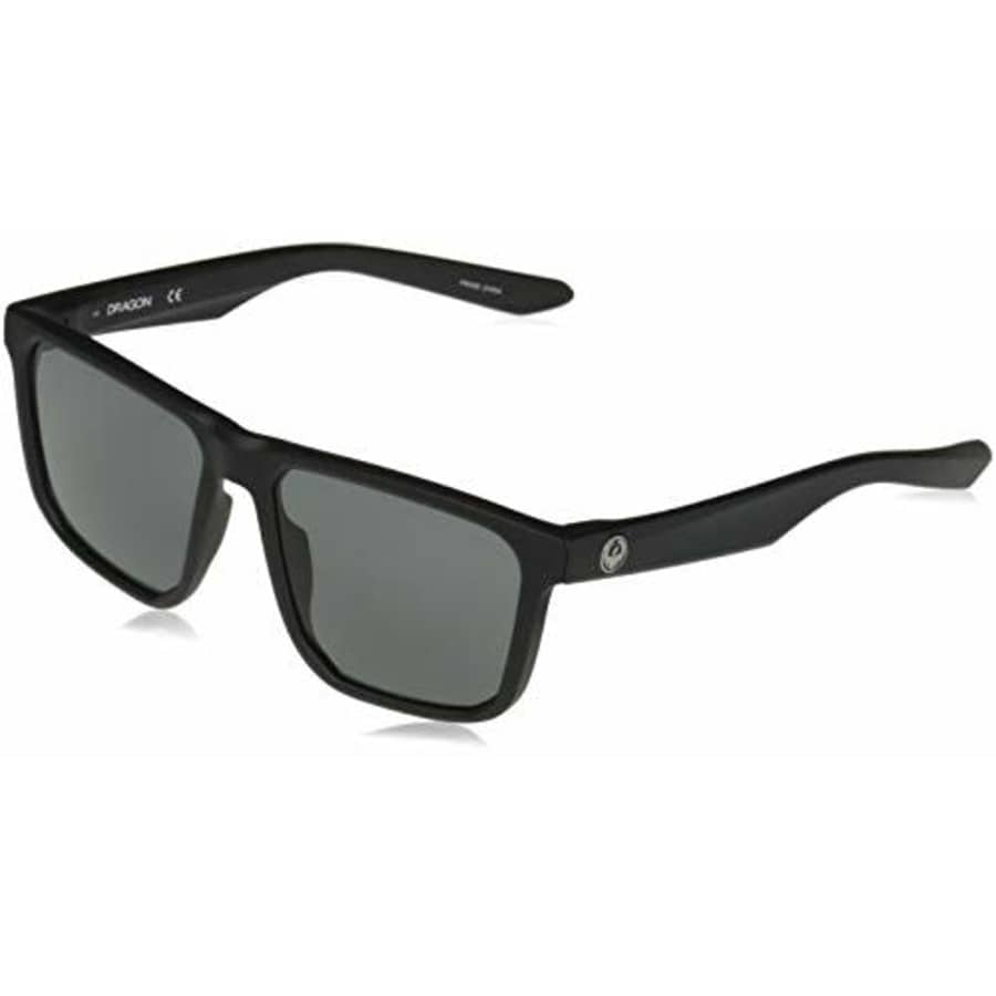 Dragon Men's DR EDGER Square Sunglasses, MATE BLACK/GREY, 56/16/145 for $74