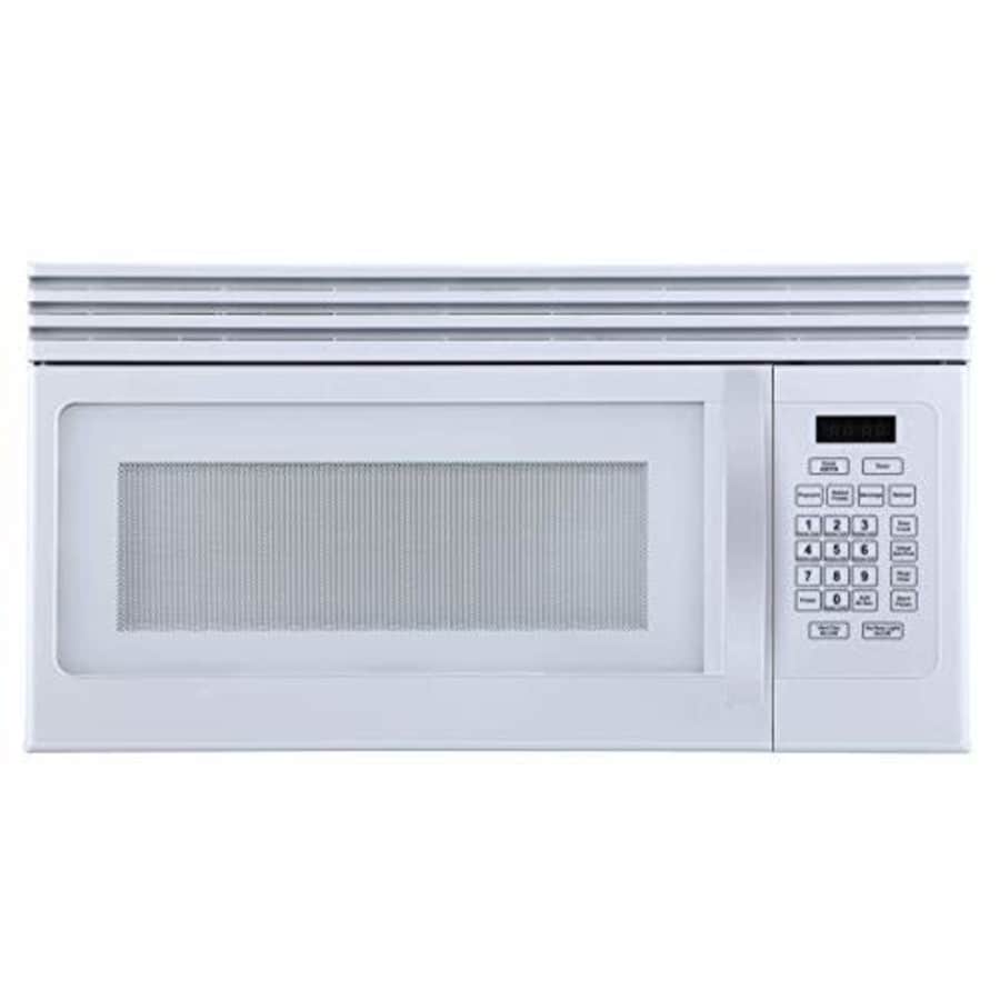 Black + Decker Black+Decker EM044KJN-P1 1.6-Cu. Ft Top Mount Air Reci Over-the-Range Microwave, White (Renewed) for $180