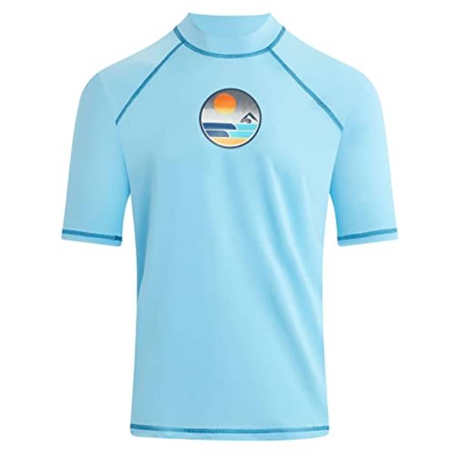 Kanu Surf Men's Standard Fiji UPF 50+ Short Sleeve Sun Protective Rashguard Swim Shirt, Vibrations for $23 Kanu Surf Men's Standard Fiji UPF 50+ Short Sleeve Sun Protective Rashguard Swim Shirt, Vibrations for $23