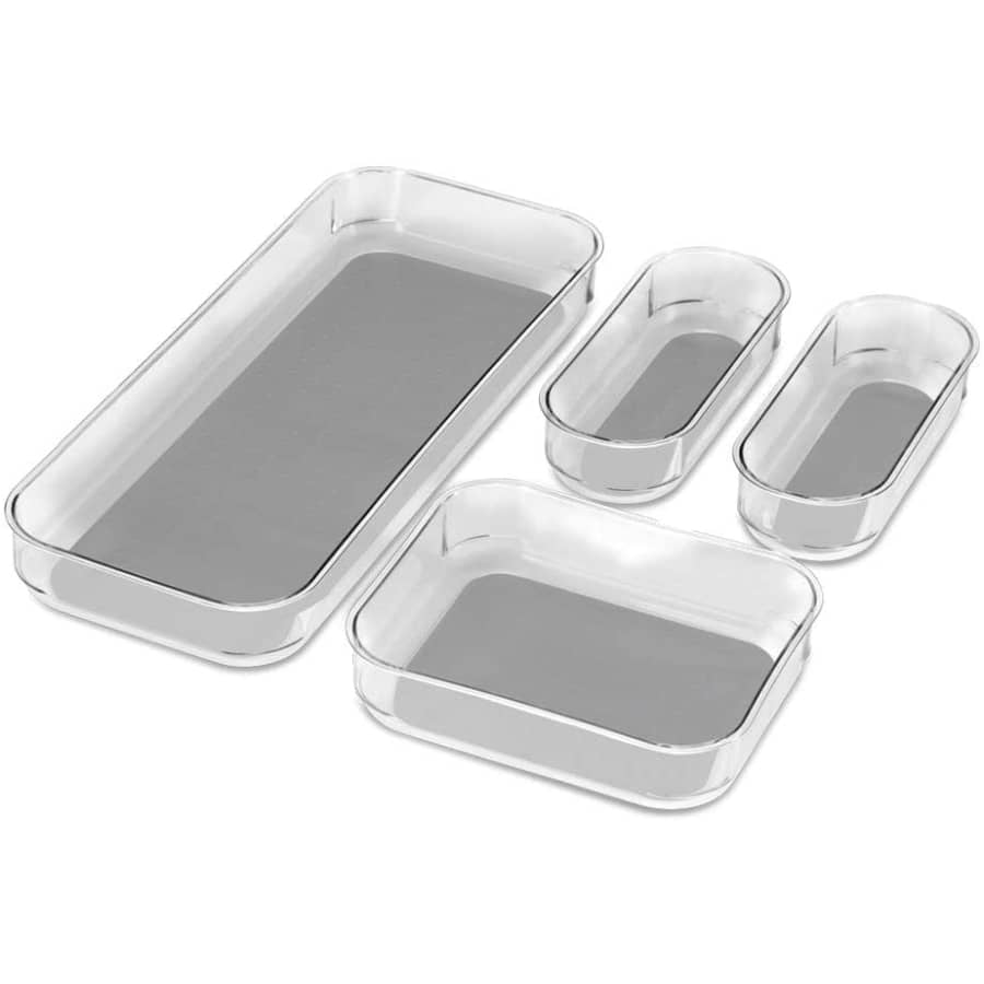 madesmart Clear Bin 4-Piece Set for $19 madesmart Clear Bin 4-Piece Set for $19