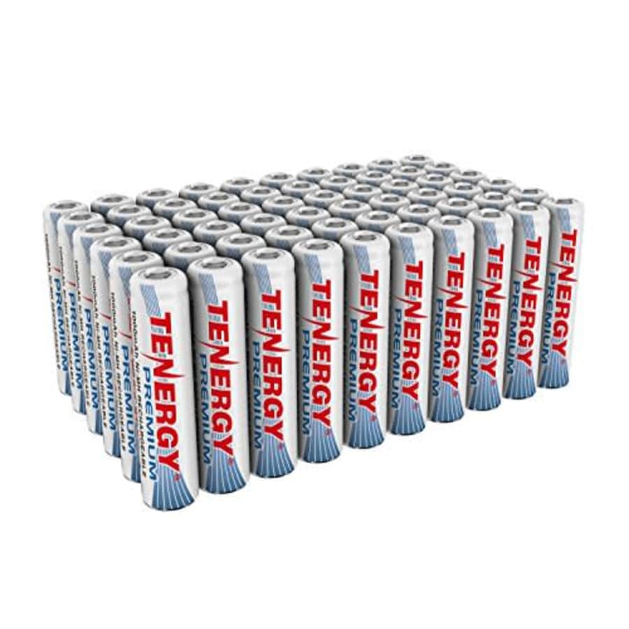 Tenergy Premium Rechargeable AAA Batteries, High Capacity 1000mAh NiMH AAA Batteries, AAA Cell for $44