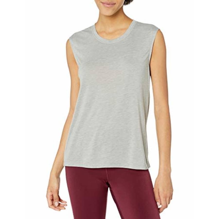 SHAPE activewear Women's Muscle Tee, Heartthrob Grey, M for $18