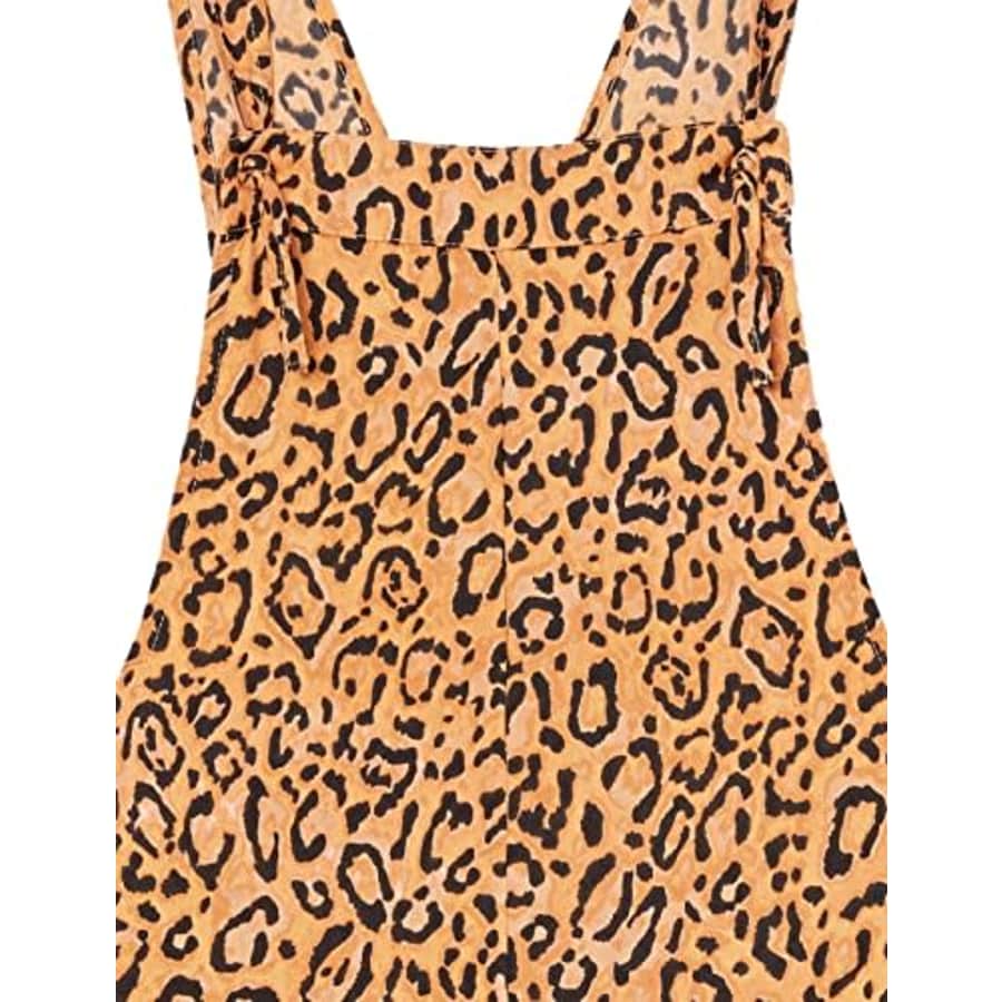 Billabong Girls' Running Wild Woven Overall Short, Animal, Large for $33