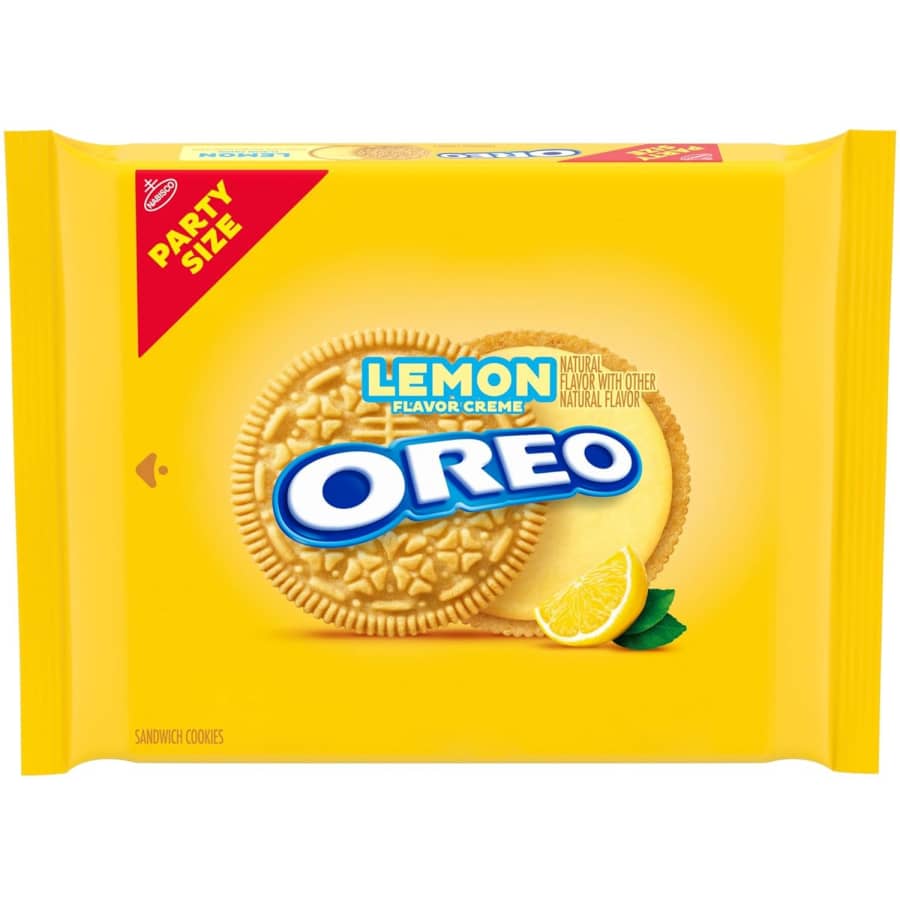Oreo 25-oz. Lemon Creme Party Size Sandwich Cookies for $3.96 via Subscribe & Save Oreo 25-oz. Lemon Creme Party Size Sandwich Cookies for $3.96 via Subscribe & Save