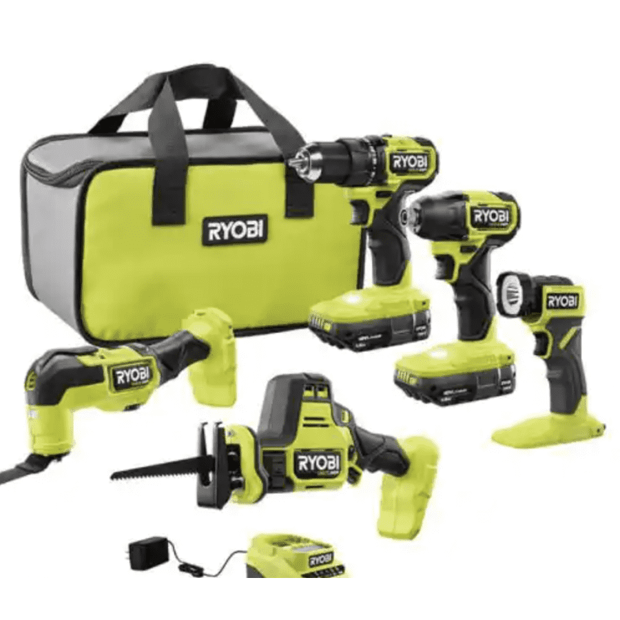 Ryobi ONE+ HP 18V Brushless Cordless 5-Tool Combo Kit for $199