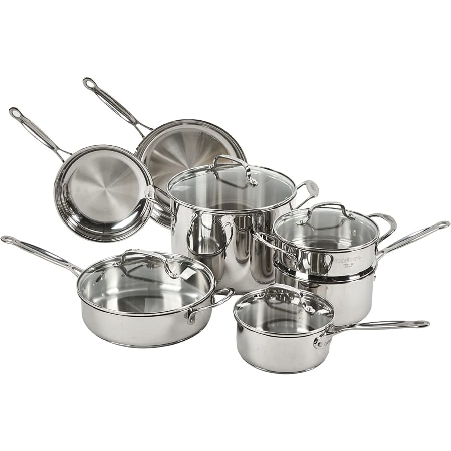 Cuisinart Chef's Classic 11-Piece Stainless Steel Cookware Set for $180 Cuisinart Chef's Classic 11-Piece Stainless Steel Cookware Set for $180