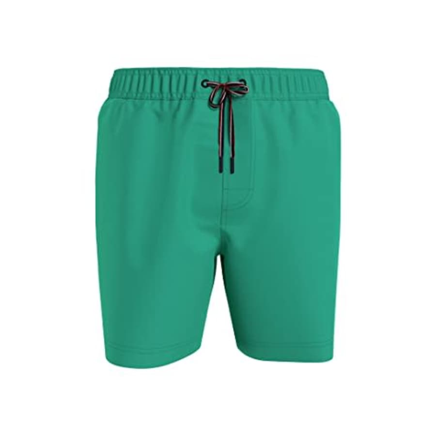 Tommy Hilfiger Men's Big & Tall 7 Logo Swim Trunks with Quick Dry, Tidal Wave, 4X-Large Tall for $40