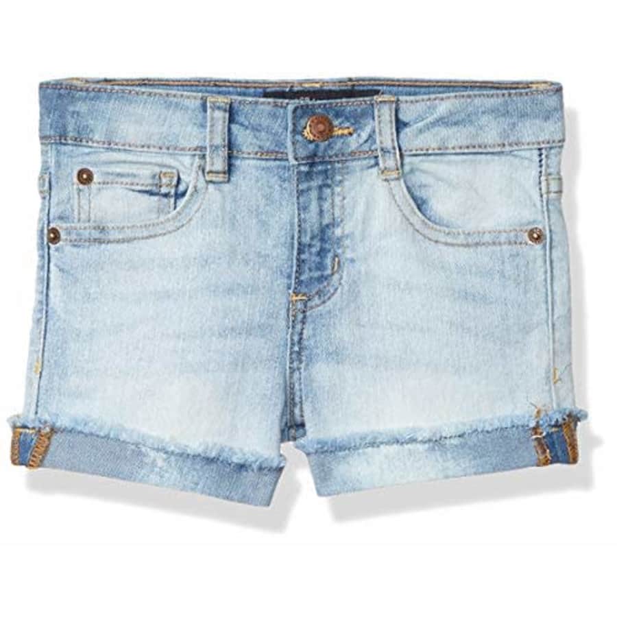 Lucky Brand Girls' 5-Pocket Cuffed Stretch Denim Short, Riley Tori Wash, 6X for $35
