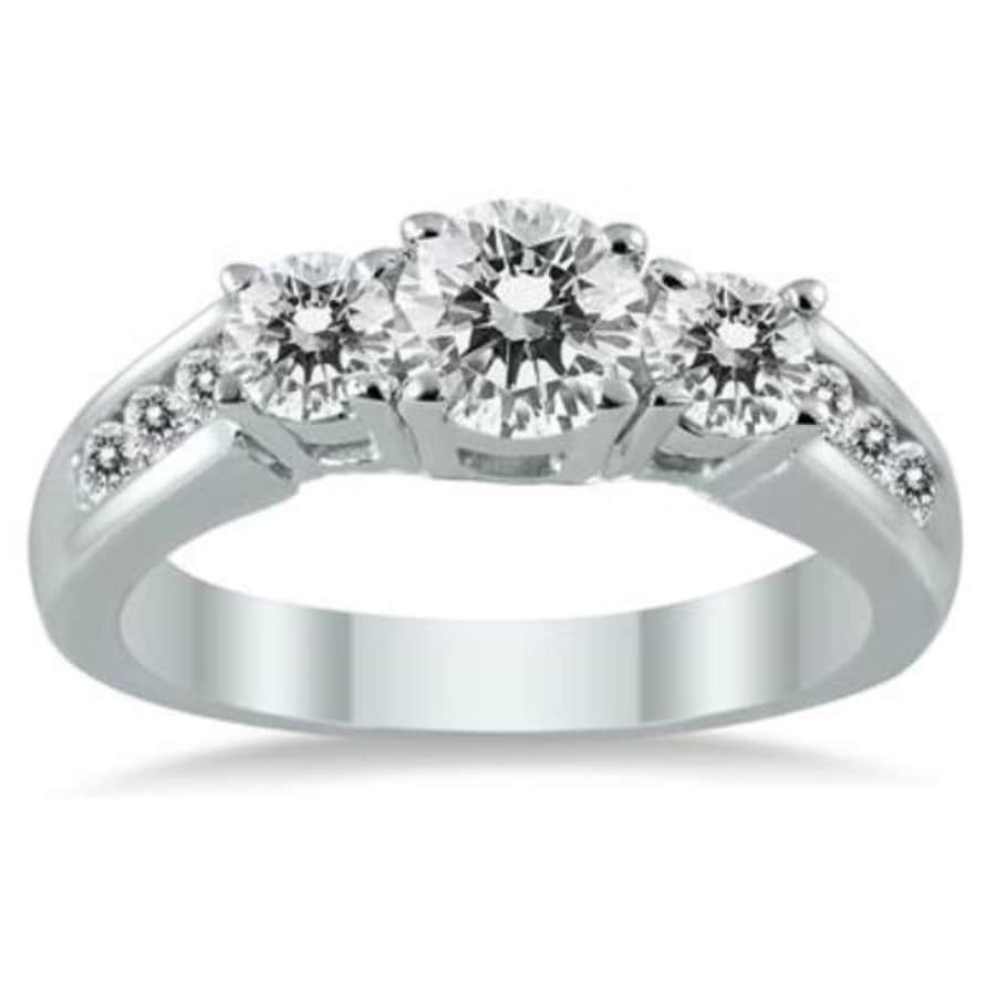 Szul 1.5-tcw Diamond 3-Stone Ring in 10K White Gold for $779 Szul 1.5-tcw Diamond 3-Stone Ring in 10K White Gold for $779