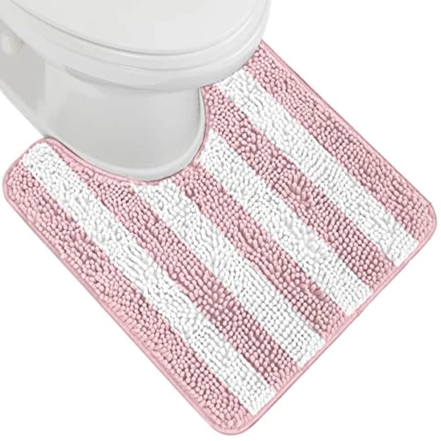 Gorilla Grip Shaggy Chenille Bath Rug Mat for Toilet Base, Machine Wash, Microfiber Dries Quickly, for $12 Gorilla Grip Shaggy Chenille Bath Rug Mat for Toilet Base, Machine Wash, Microfiber Dries Quickly, for $12