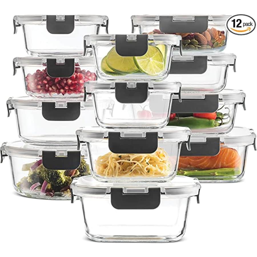 FineDine 24-Piece Glass Food Storage Set for $26 FineDine 24-Piece Glass Food Storage Set for $26