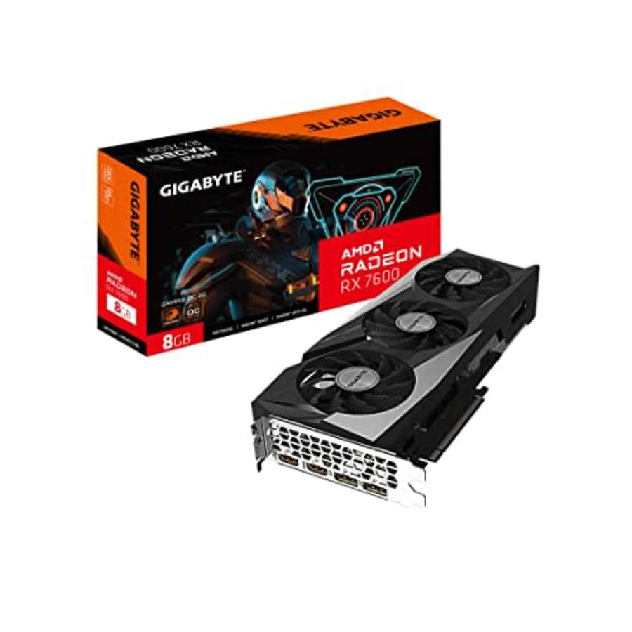 Gigabyte Radeon RX 7600 Gaming OC 8G Graphics Card, 3X WINDFORCE Fans 8GB 128-bit GDDR6, for $255 Gigabyte Radeon RX 7600 Gaming OC 8G Graphics Card, 3X WINDFORCE Fans 8GB 128-bit GDDR6, for $255