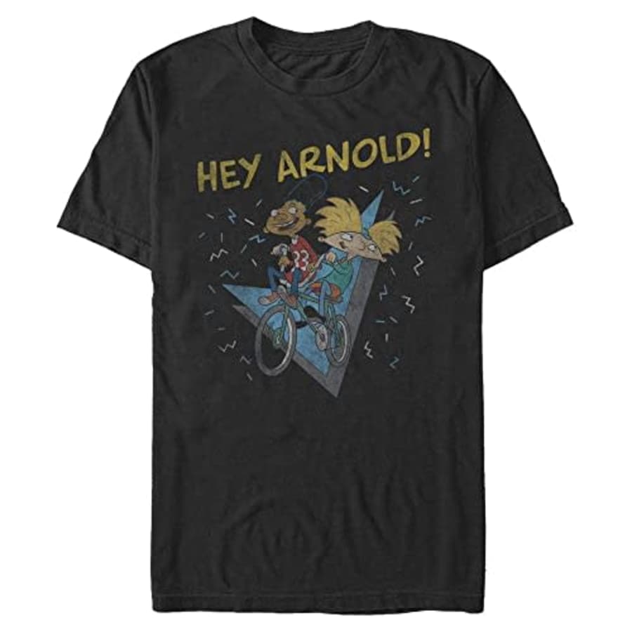 Nickelodeon Men's Big & Tall Hey Arnold T-Shirt, Black, 3X-Large Tall for $20