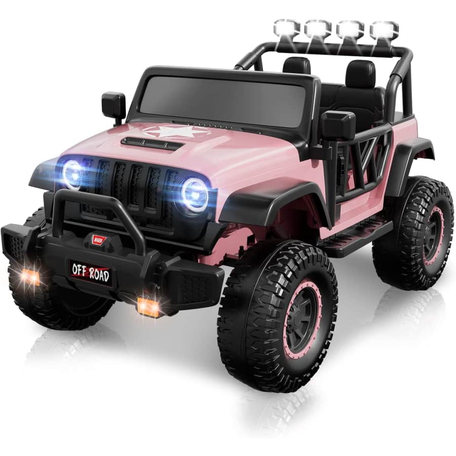 Ciyomy Kids' 24V 2-Seater Electric Ride-On w/ Remote Control for $195