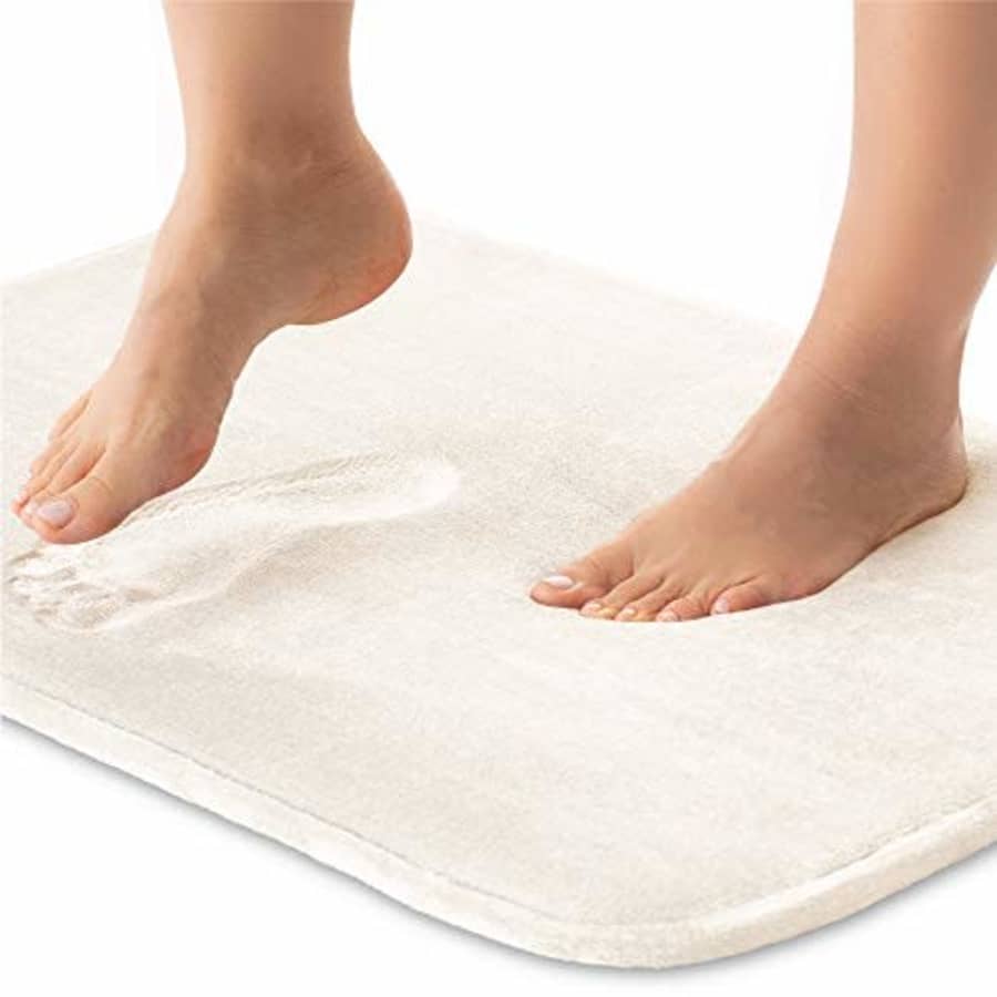 Gorilla Grip Thick Memory Foam Bath Rug, Soft Absorbent Luxury Mats, 48x24, Plush Velvet Topside, for $42