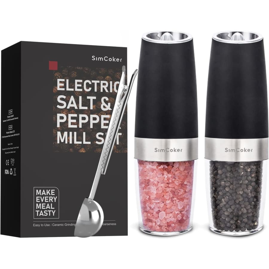 Electric Salt and Pepper Grinder Set for $26