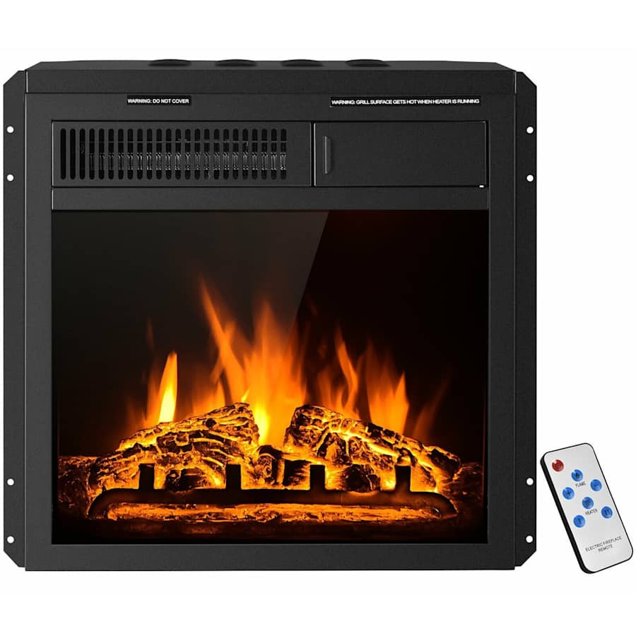 Costway 18" Electric Fireplace Heater Insert for $110 Costway 18" Electric Fireplace Heater Insert for $110