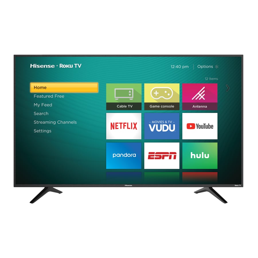 Hisense 55" 4K HDR LED UHD Roku Smart TV for $298 Hisense 55" 4K HDR LED UHD Roku Smart TV for $298