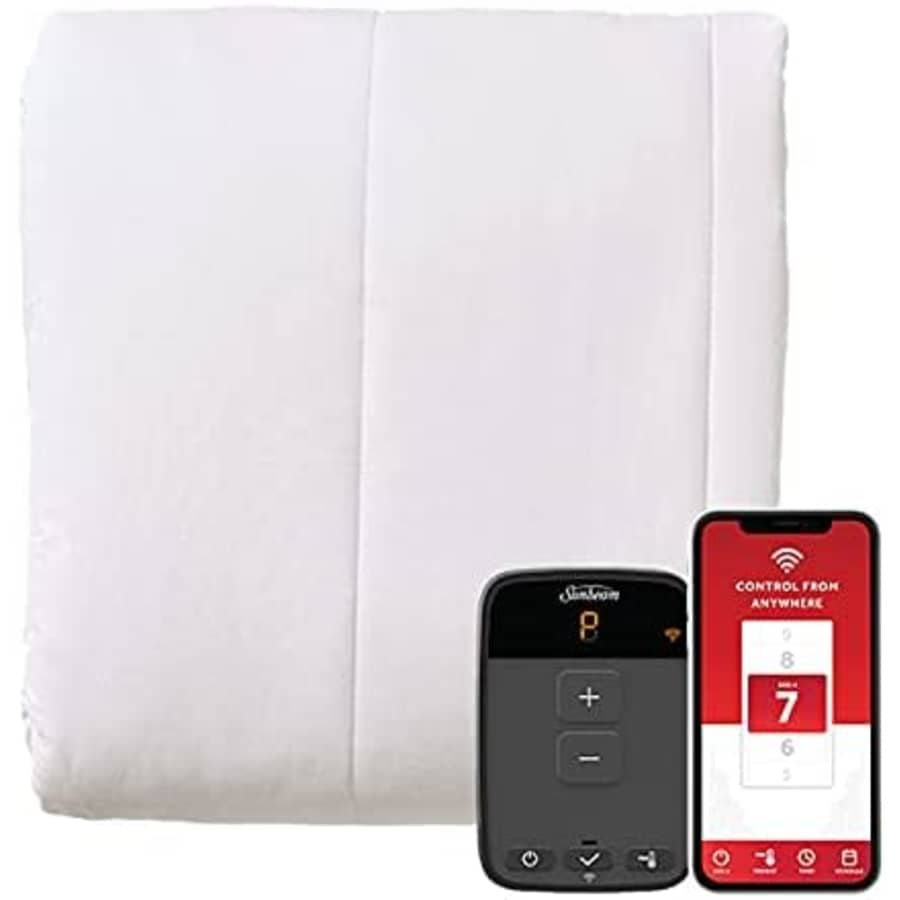 Sunbeam Wi-Fi Connected Full Electric Blanket for $82