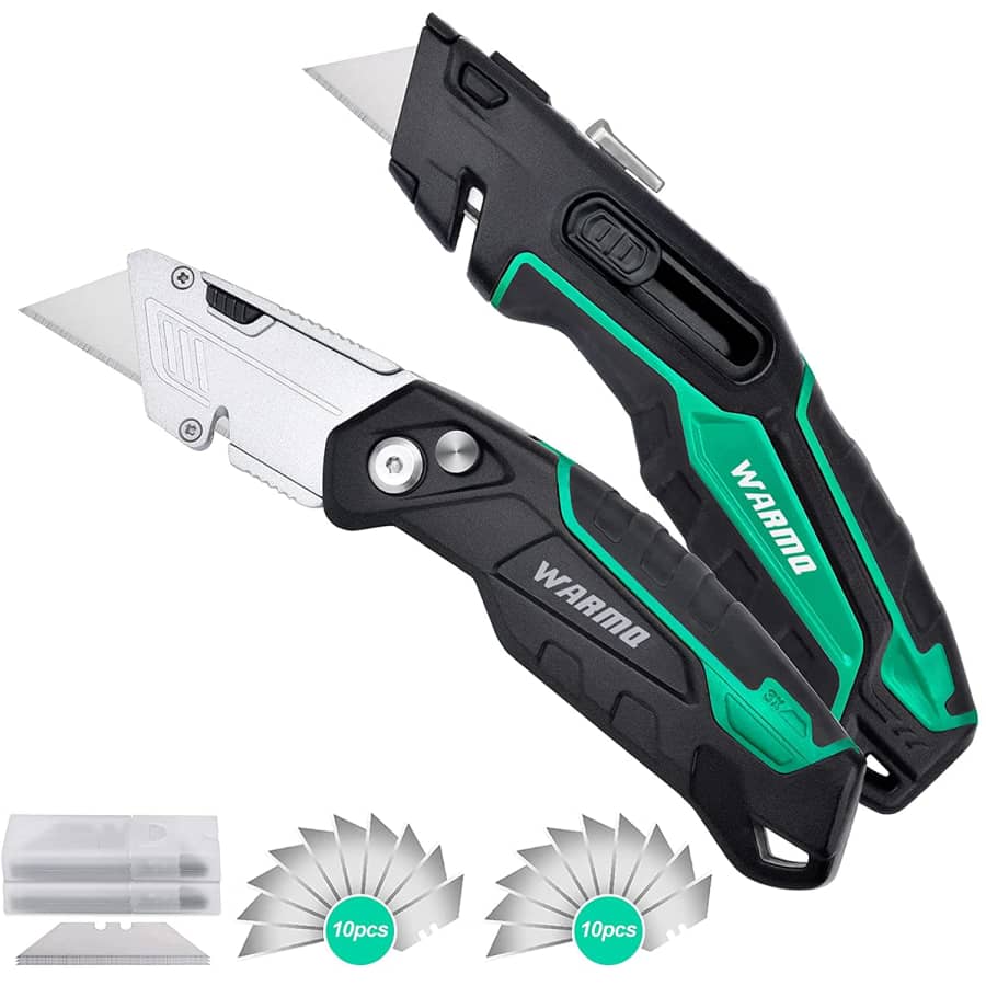 Vigrue Retractable Utility Knife 2-Pack for $8