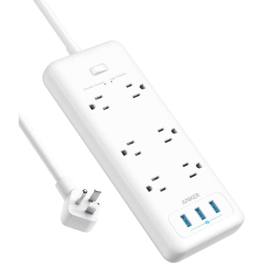 Anker 6-Outlet Surge Protector Power Strip for $20 Anker 6-Outlet Surge Protector Power Strip for $20